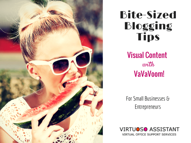 Blogging tips for business visual content